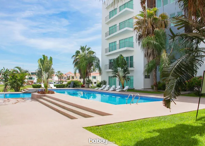 Apartamento Departamento Isla Marina Mazatlán con alberca